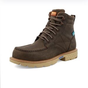 Twisted X Brown Leather Work Boots